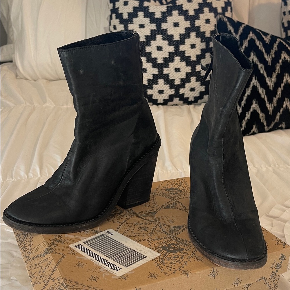 Free People Marquis Black Booties